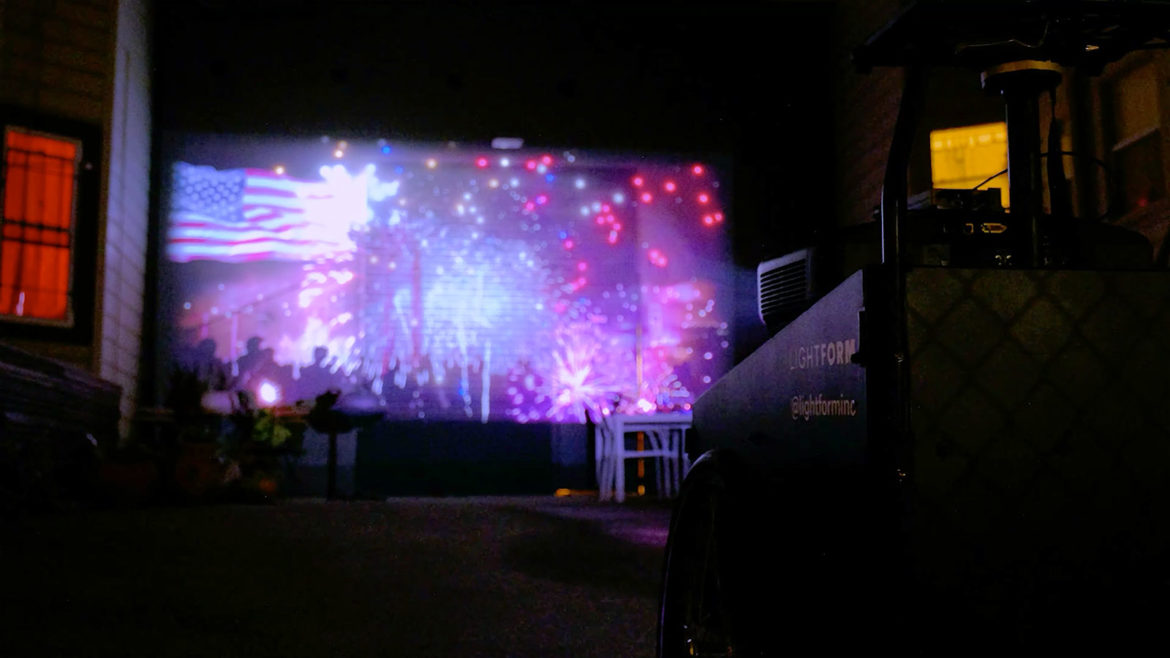 Projection Mapping Fireworks with Lightform Creator